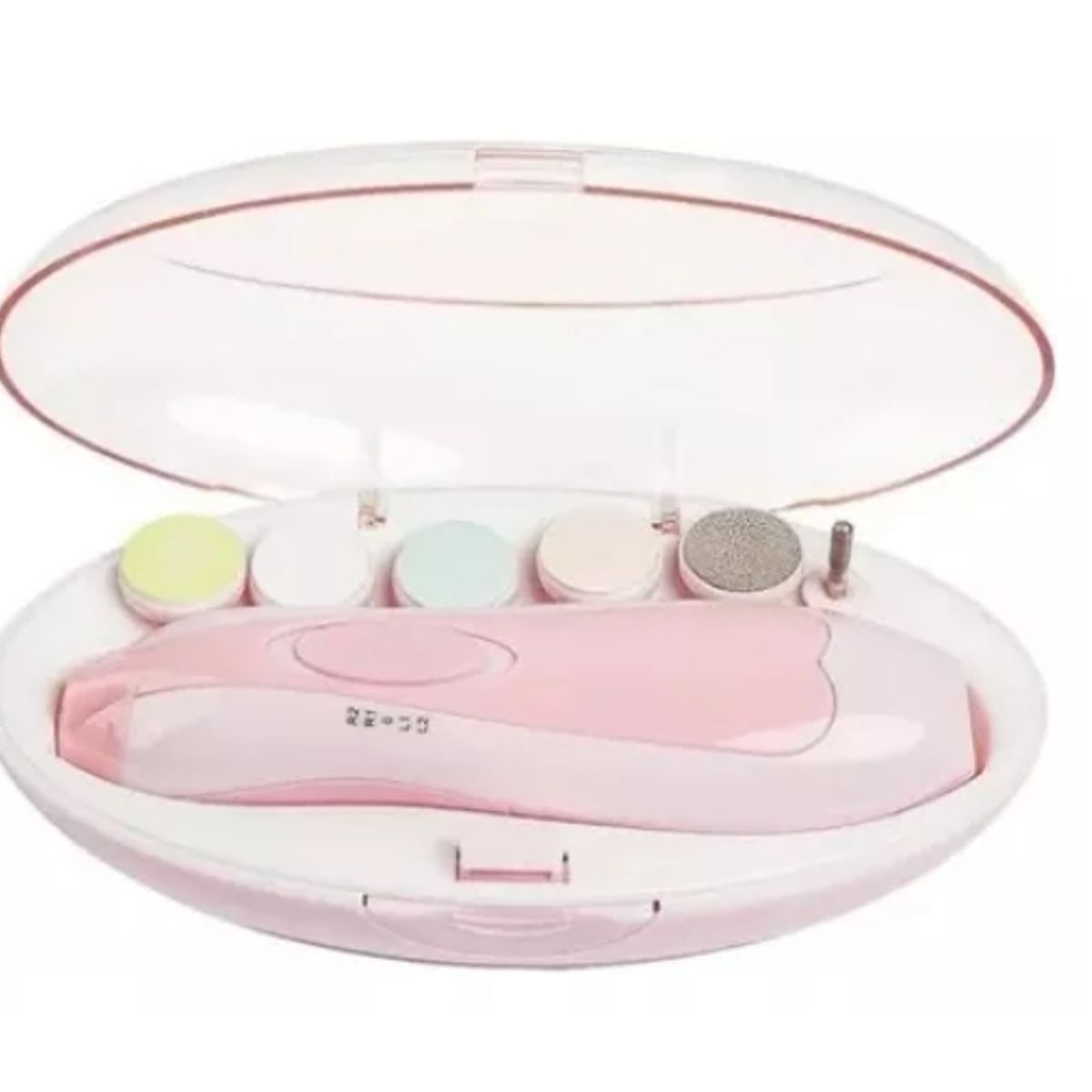 GENERICO - Corta Uñas Para Bebés Y Niños Lima Eléctrica Pulidor ROSA