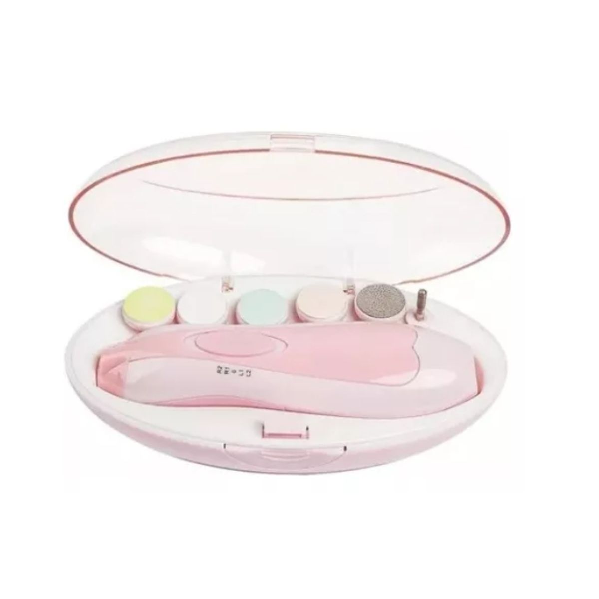 GENERICO - Corta Uñas Para Bebés Y Niños Lima Eléctrica Pulidor ROSA