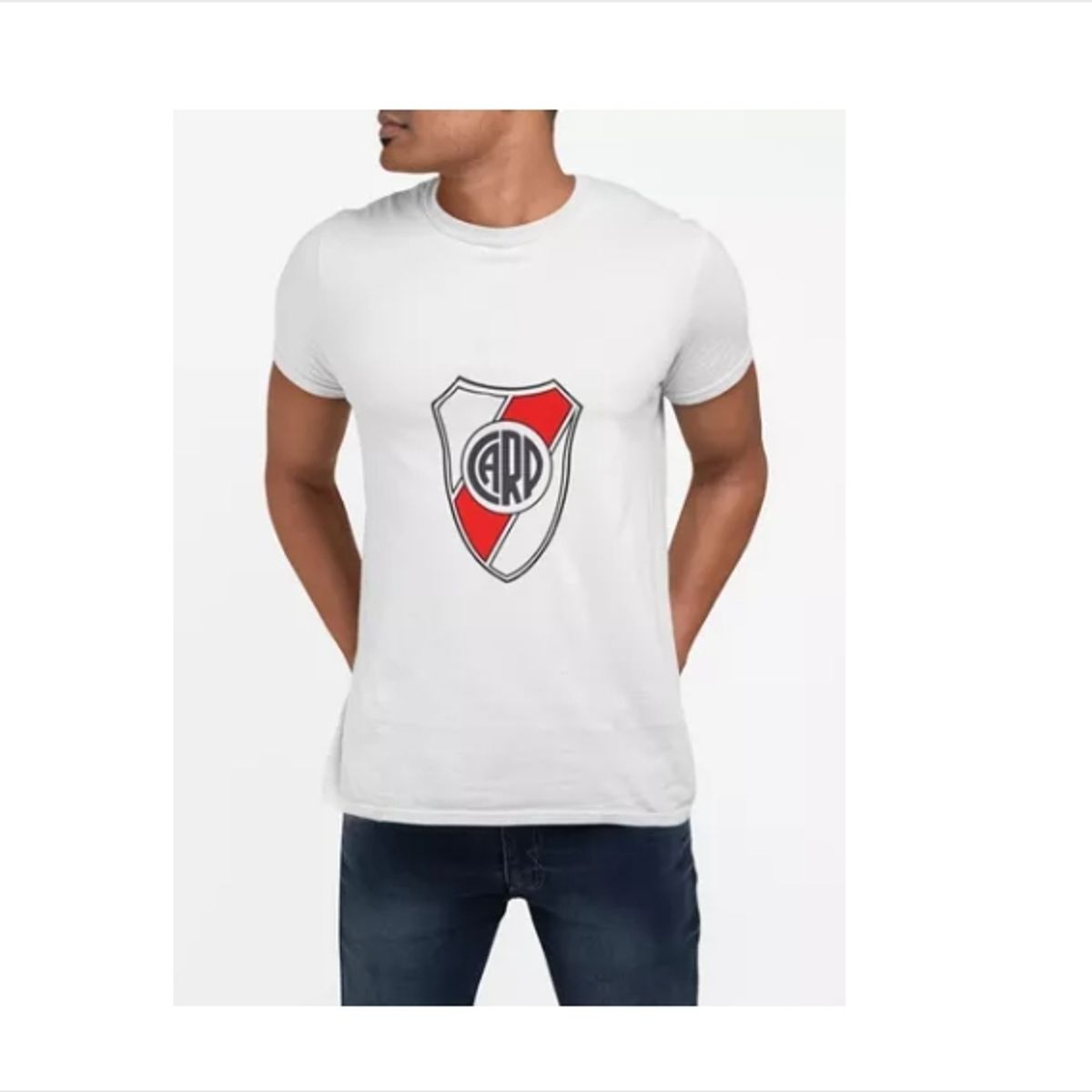 GENERICO - Polera River Plate Futbol Argentino Estampada Algodon