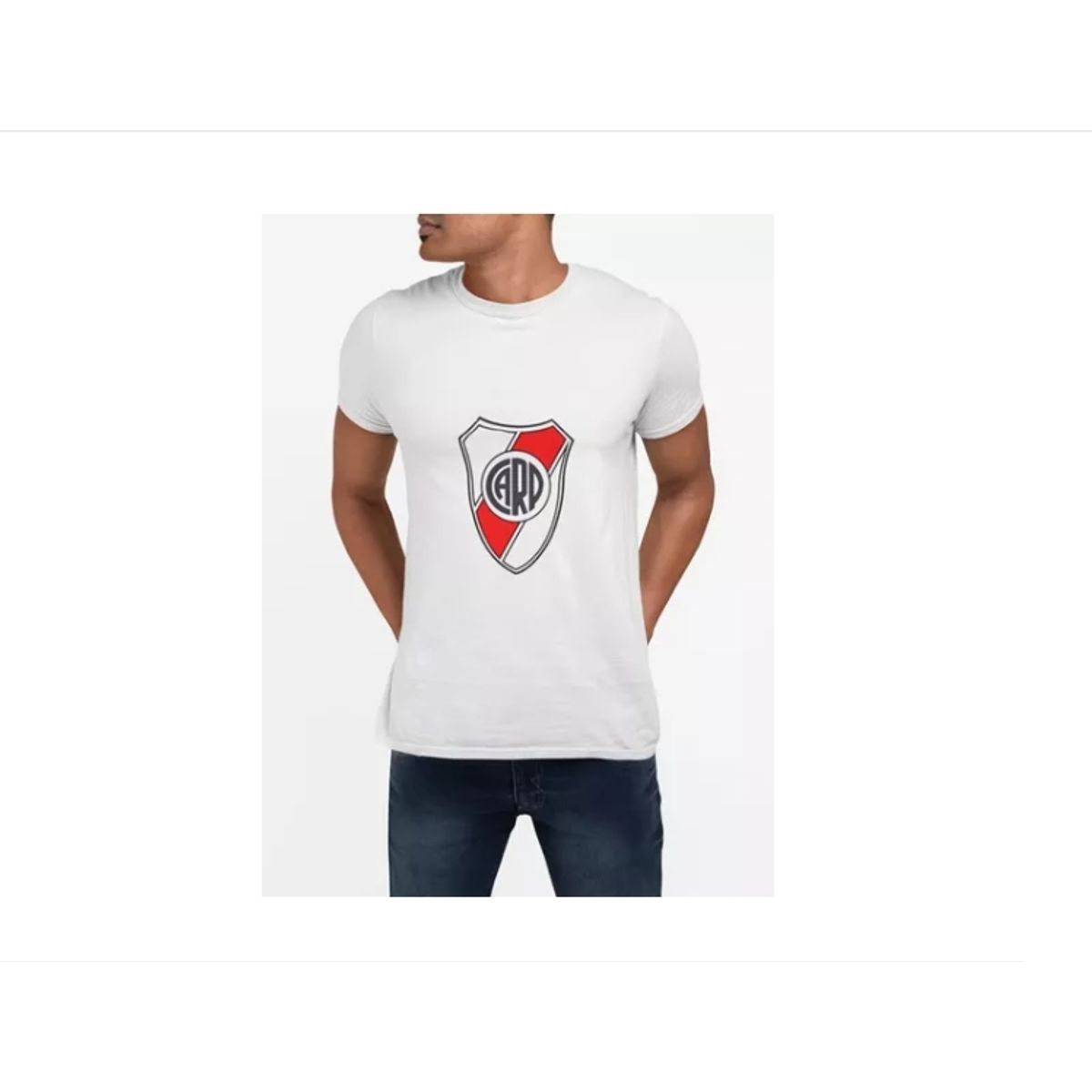 GENERICO - Polera River Plate Futbol Argentino Estampada Algodon