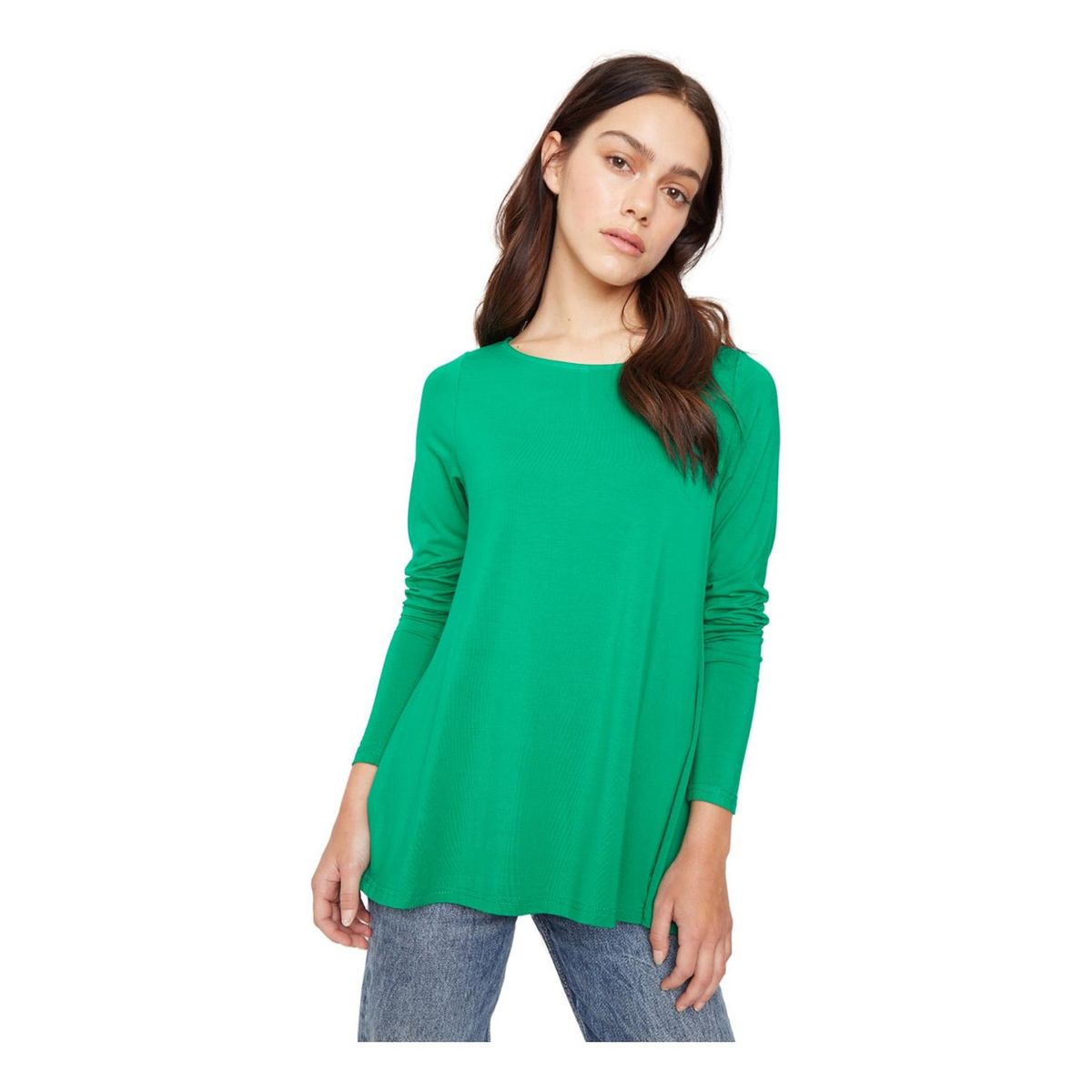 JACINTA TIENDA - Polera Bianca campana III verde Jacinta Tienda