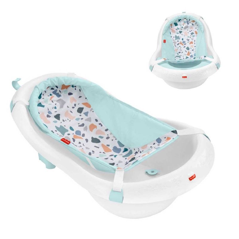 FISHER PRICE - Fisher Price Bañera 4 En 1 Con Soporte Y Asiento Para Bebé M