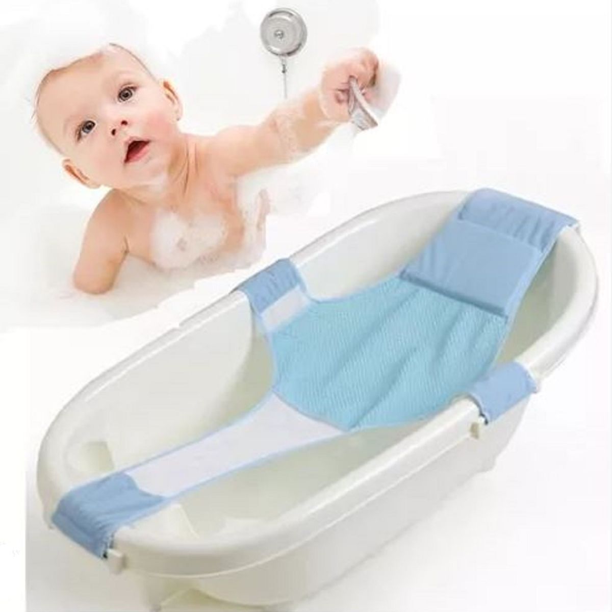 GENERICO - Malla seguridad red hamaca  para bañera tina bebé niño