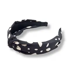 COLETTE - Diadema Rigido Nudo Estampado Dalmata Colores Varios