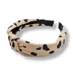 COLETTE - Diadema Rigido Nudo Estampado Dalmata Colores Varios
