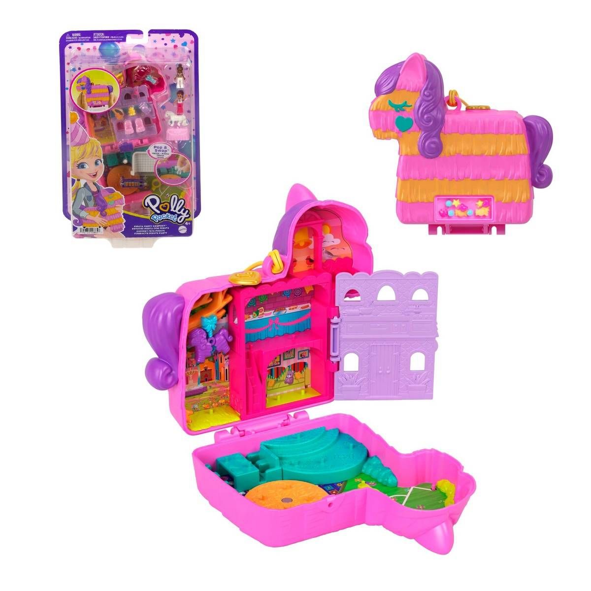 POLLY POCKET - Polly Pocket Set De Juego Compacto Fiesta De Piñata