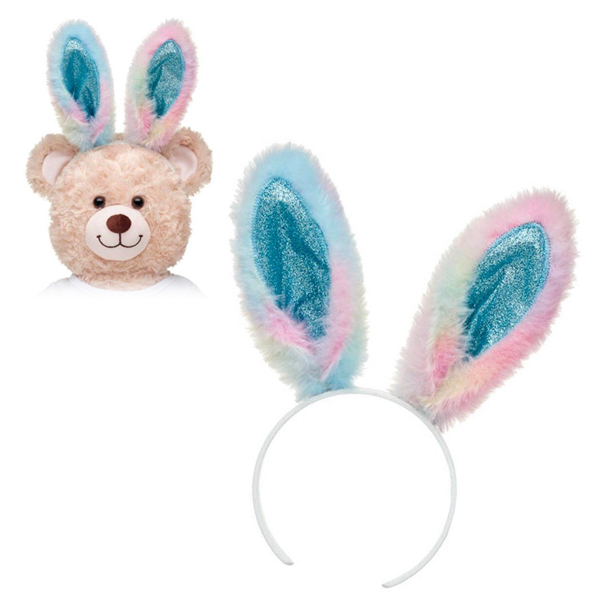 BUILD A BEAR - Cintillo Build a Bear orejas conejo multicolor