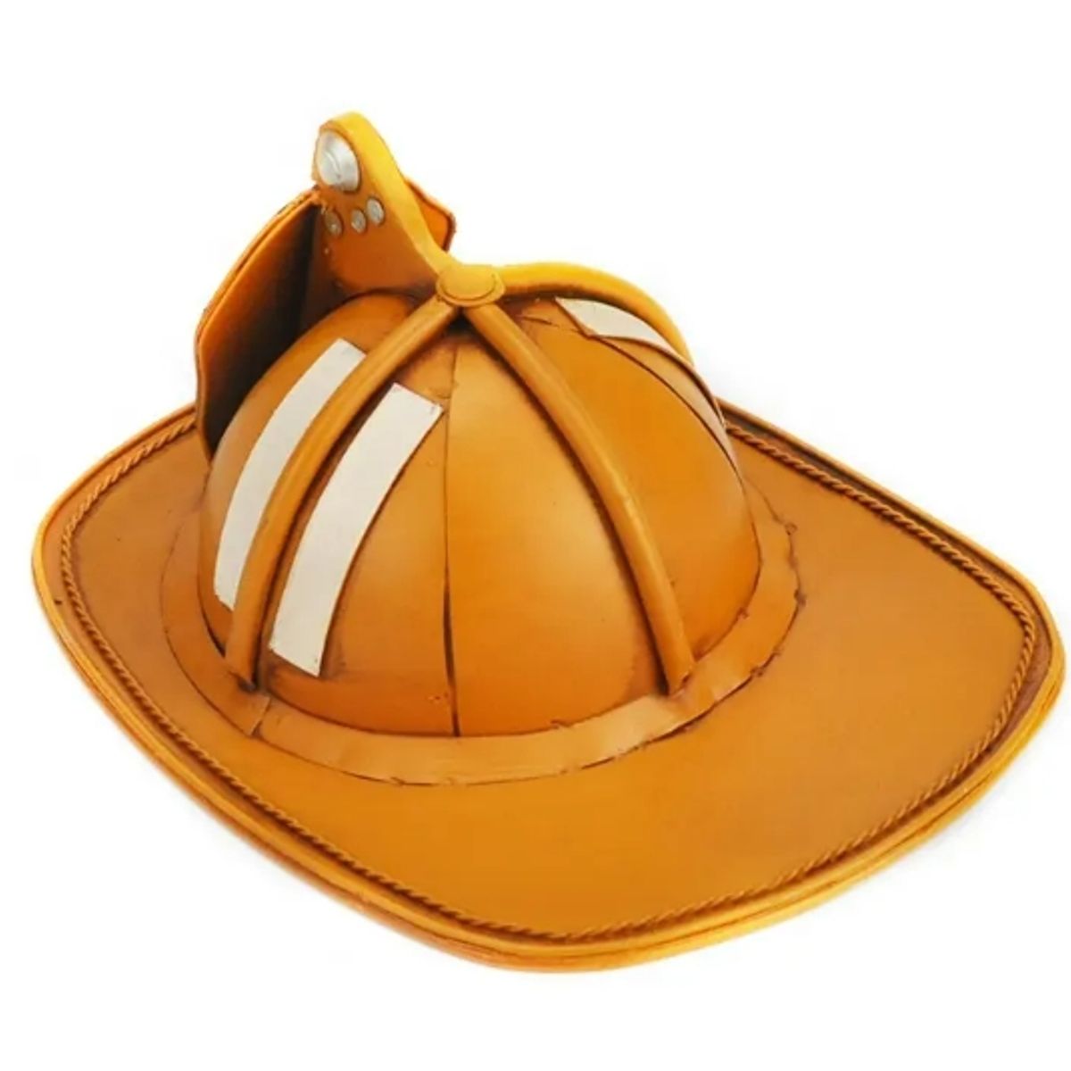 GENERICO - Casco De Bombero Antiguo Vintage Artesanía Metal