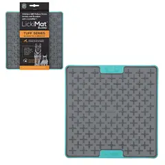 ANSALDO - LickiMat Pets duro turquesa para perros traviesos