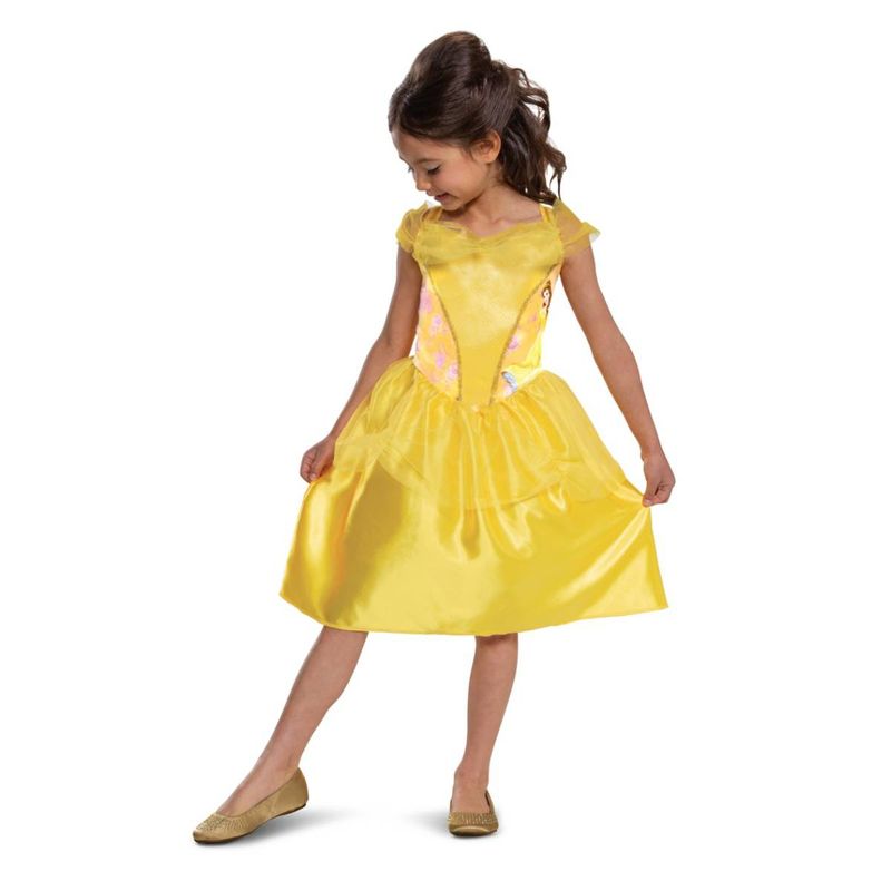 DISNEY - Disney Princesas Disfraz Bella - Talla S/P (4-6X)