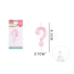 GENERICO - Vela De Cumpleaños Rosado Aperlado