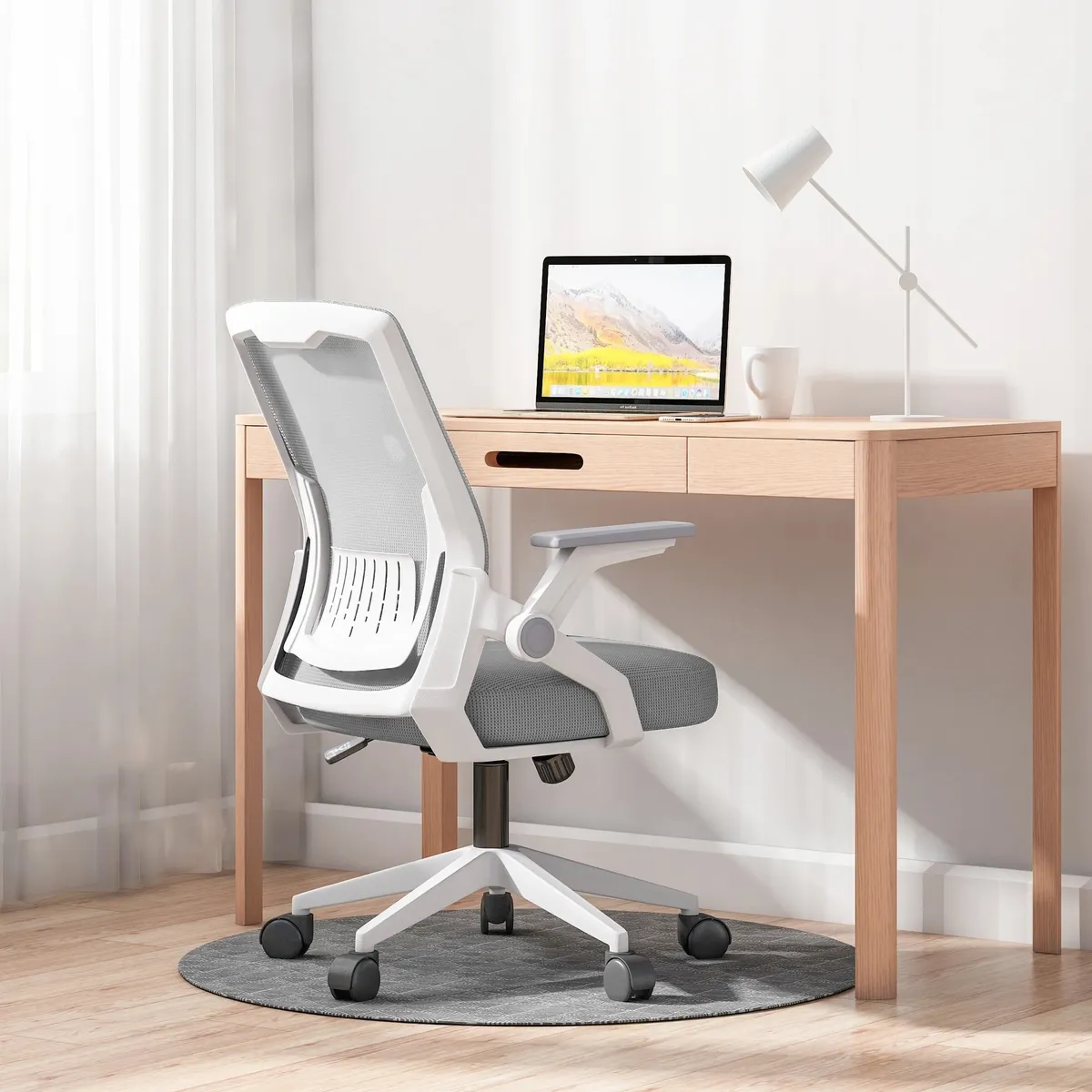 MODERNISMO - Silla de oficina luxury ergonomica gris