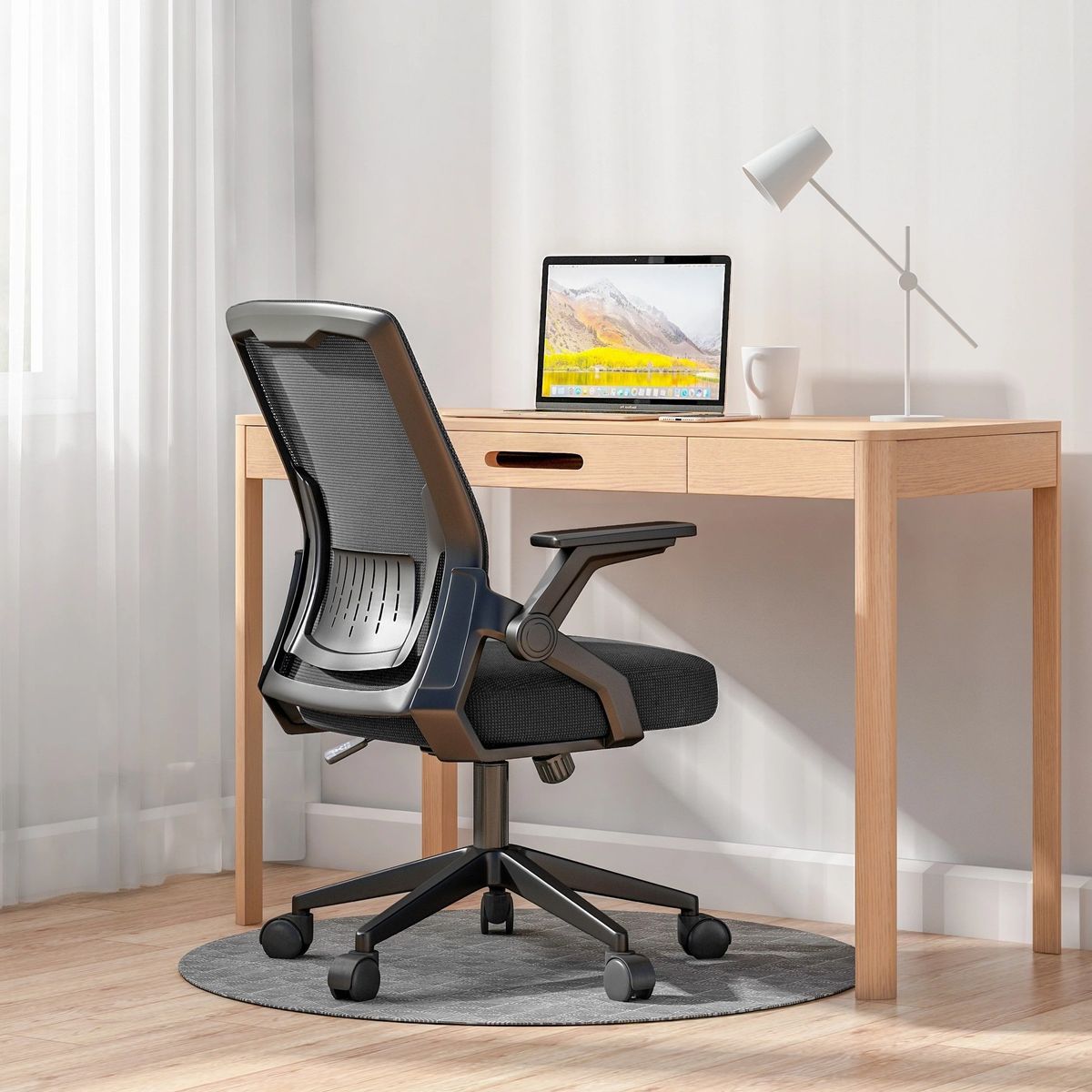 MODERNISMO - Silla de oficina luxury ergonómica negra