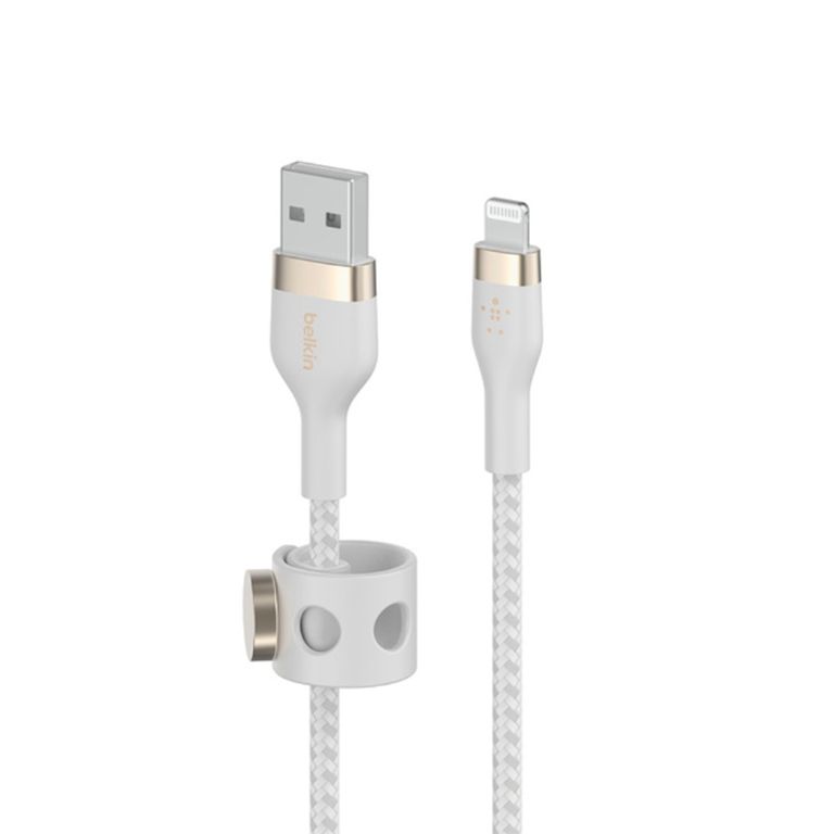 Cable Lightning a USB-A BOOSTCHARGE PRO Flex de 1 m - Blanco