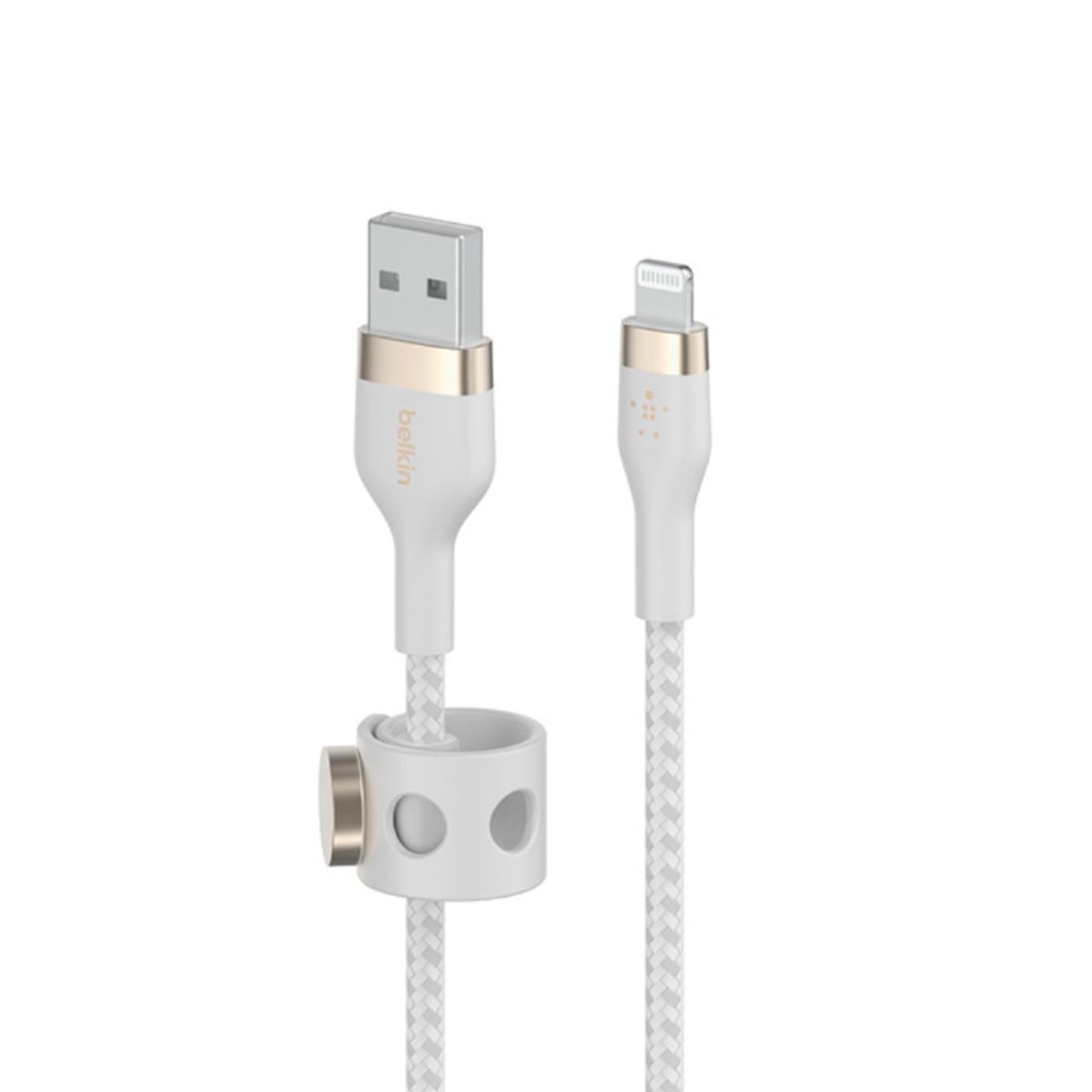 BELKIN - Cable Lightning a USB-A Belkin BOOSTCHARGE PRO Flex de 1 m - Blanco