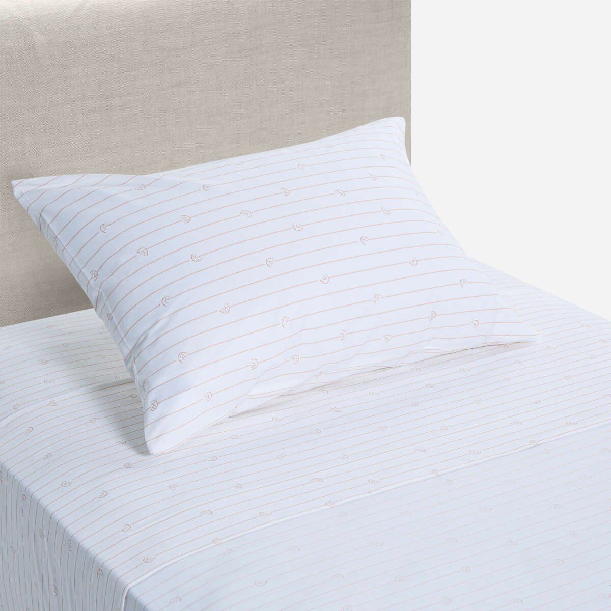 ROSEN - Sábana Rosen Colección Kids 144 Hilos Rainbow 1 Plaza