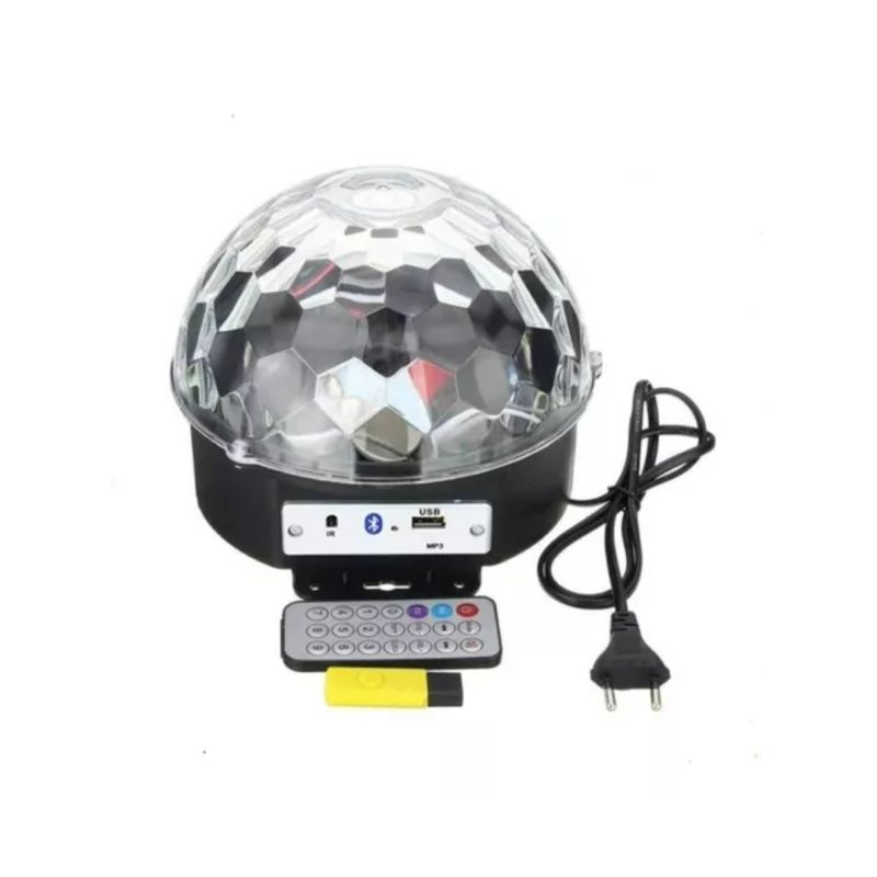 GENERICO - Bola Disco Led Bluetooth Ritmica Con Parlantes Fiestas