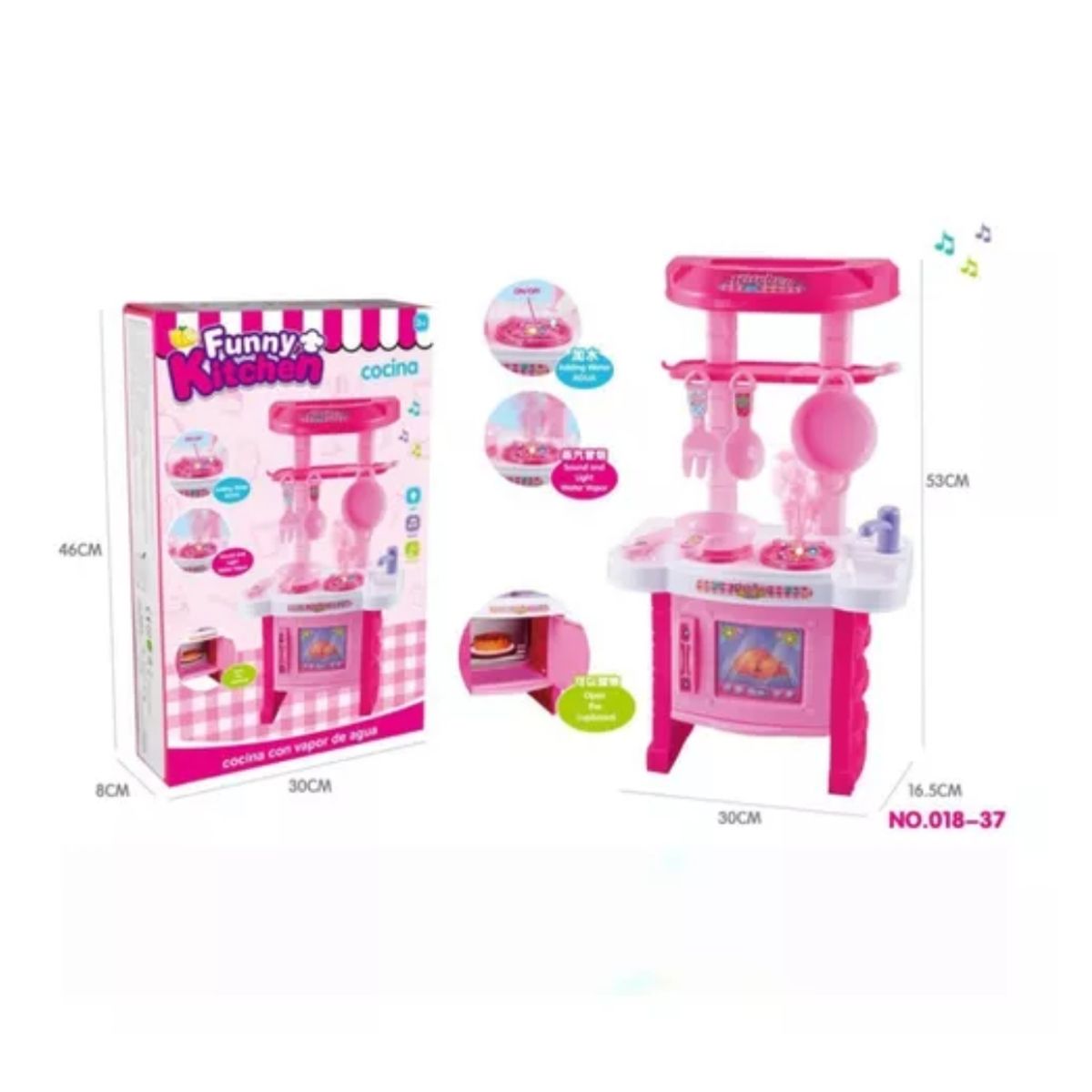 GENERICO - Juguete De Cocina Little Chef 50 Cm 1 U Kidz Corner