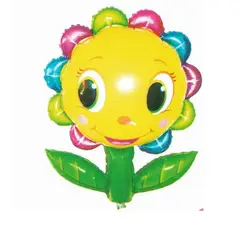 GENERICO - Globo Latex Diseño Flor Varios Color Amarilla