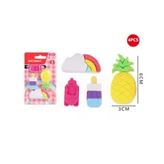 GENERICO - Set De Goma Candy Kawaii 4pcs