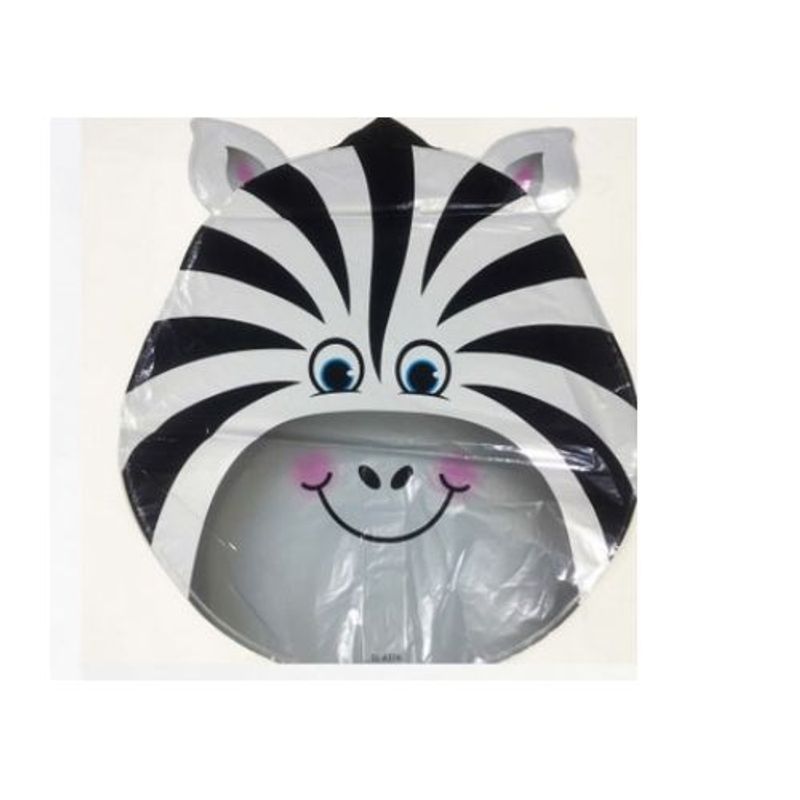 GENERICO - Globo Latex Diseño Animal Cebra Blanco Negro