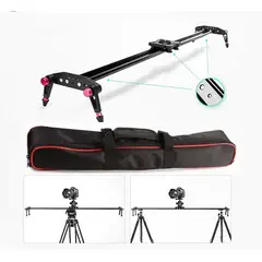 GENERICO - DOLLY SLIDER METÁLICO 120CM RIEL FOTOGRÁFICO + BOLSO