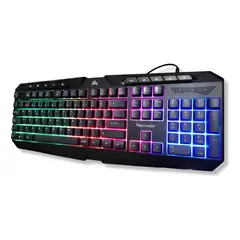 TECMASTER - TECLADO GAMER CON ILUMINACION