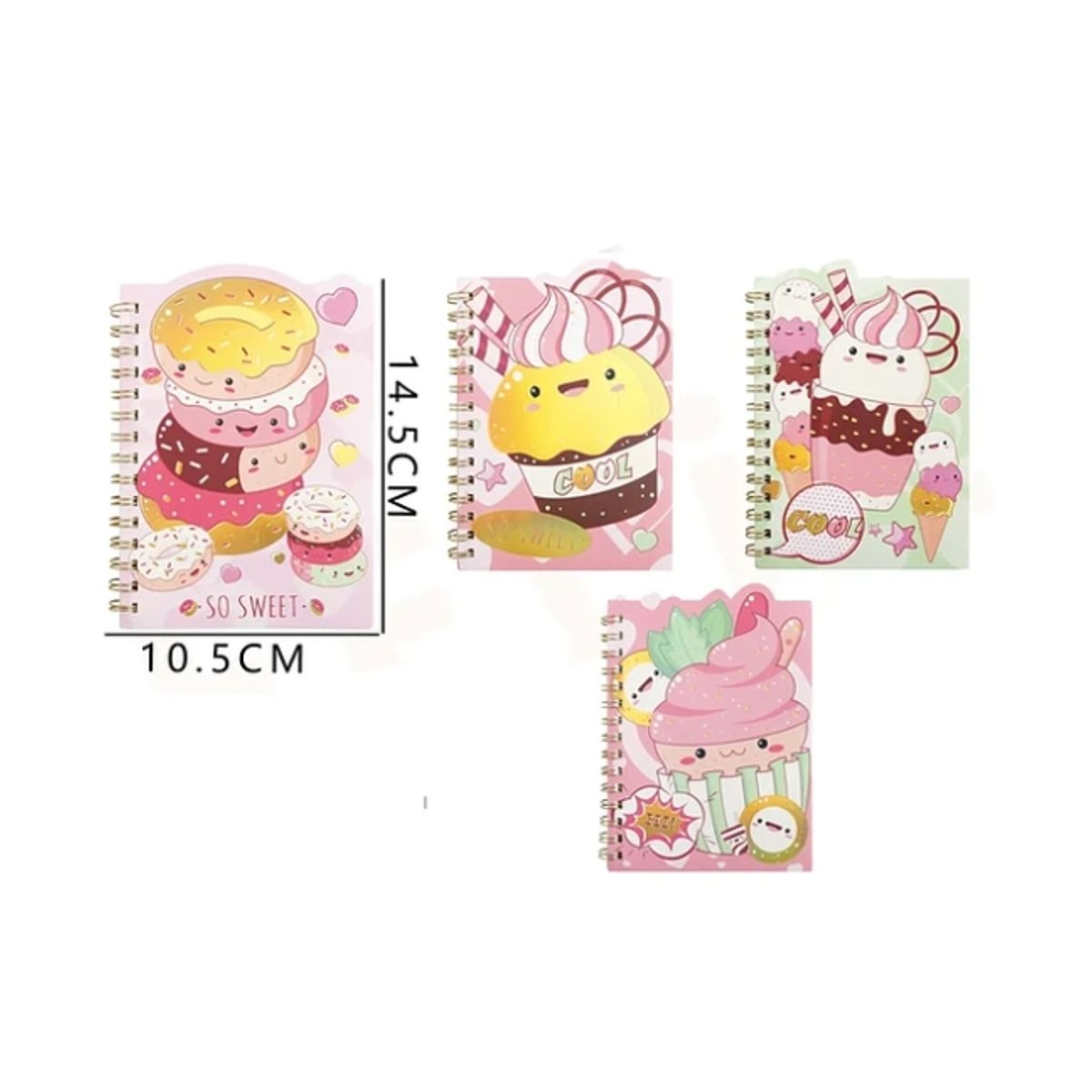 GENERICO - Cuaderno A6 Donas Kawaii 105145cm