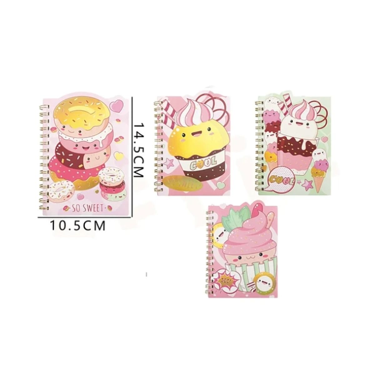 GENERICO - Cuaderno A6 Donas Kawaii 105145cm