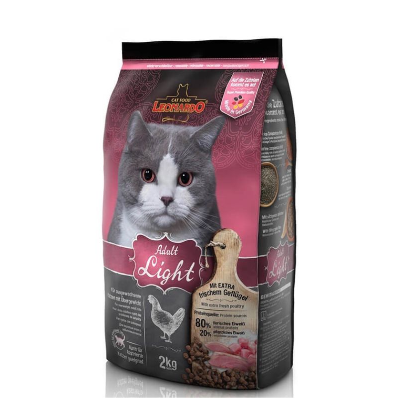 CAT FOOD LEONARDO - LEONARDO Adult Light, bolsa de 1.8 kg