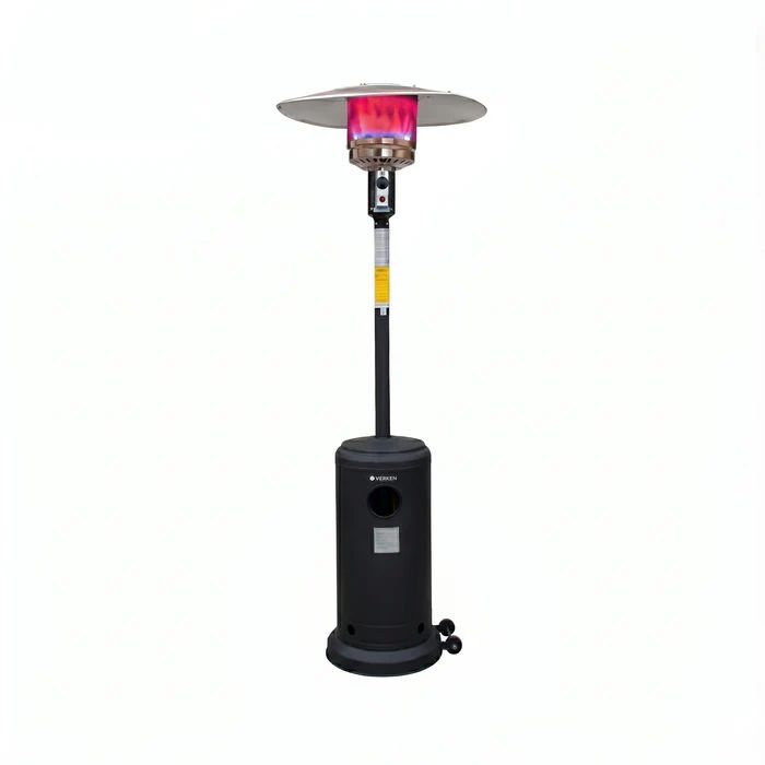 VERKEN Estufa Exterior Gas Svart Pro Mate - Calefactor para Terraza y Patio