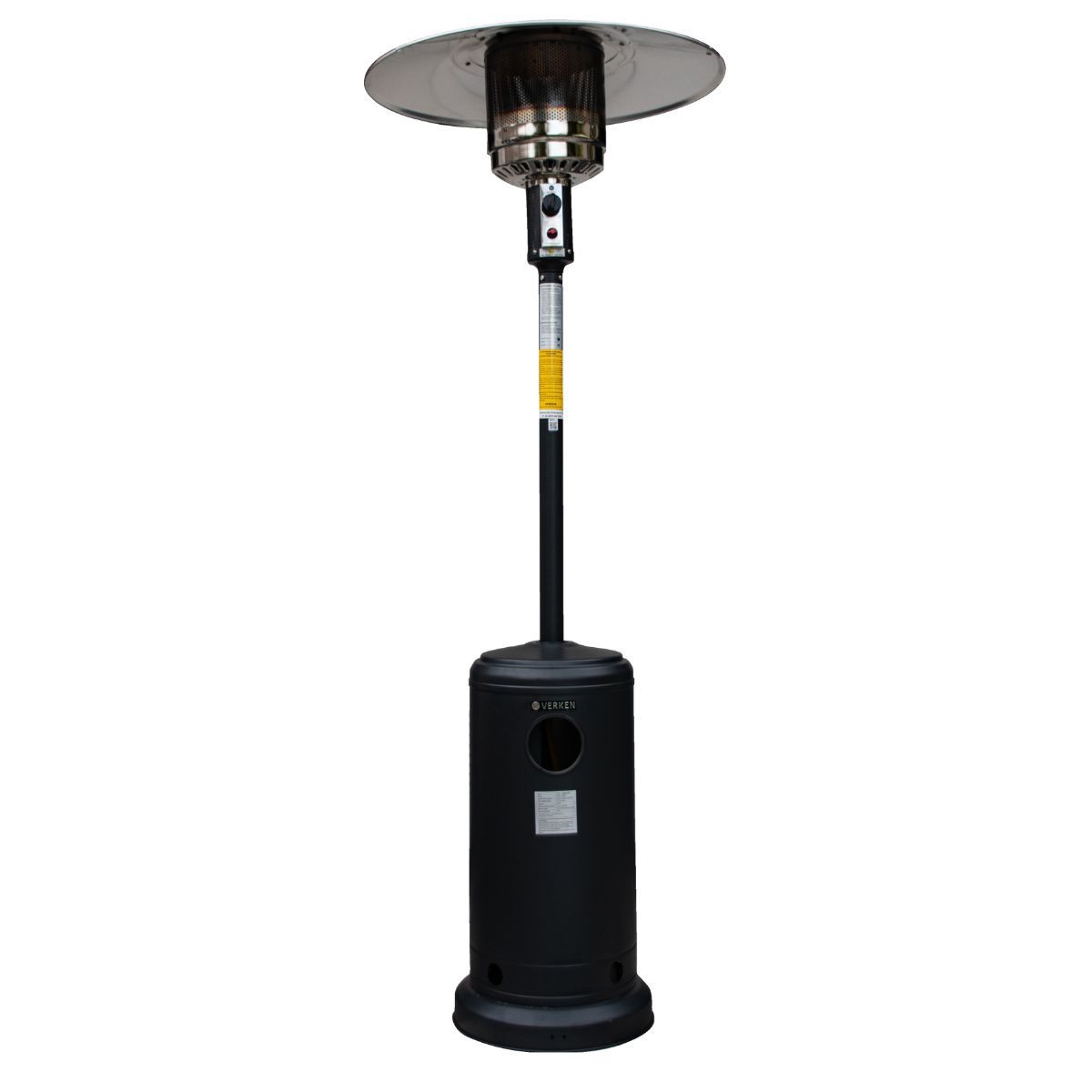 VERKEN - Estufa Exterior Gas Svart Pro Mate - Calefactor para Terraza y Patio