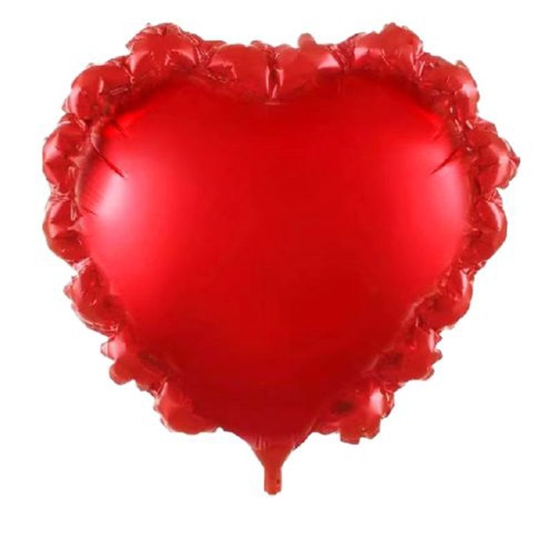 GENERICO - Globo Diseño Corazon Color Rojo 38X37 Cm