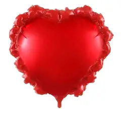 GENERICO - Globo Diseño Corazon Color Rojo 38X37 Cm