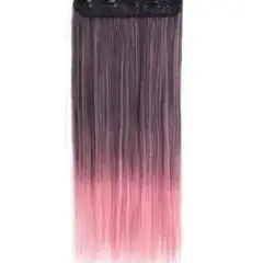 GENERICO - Extesión en cortina de kanekalon color rosa