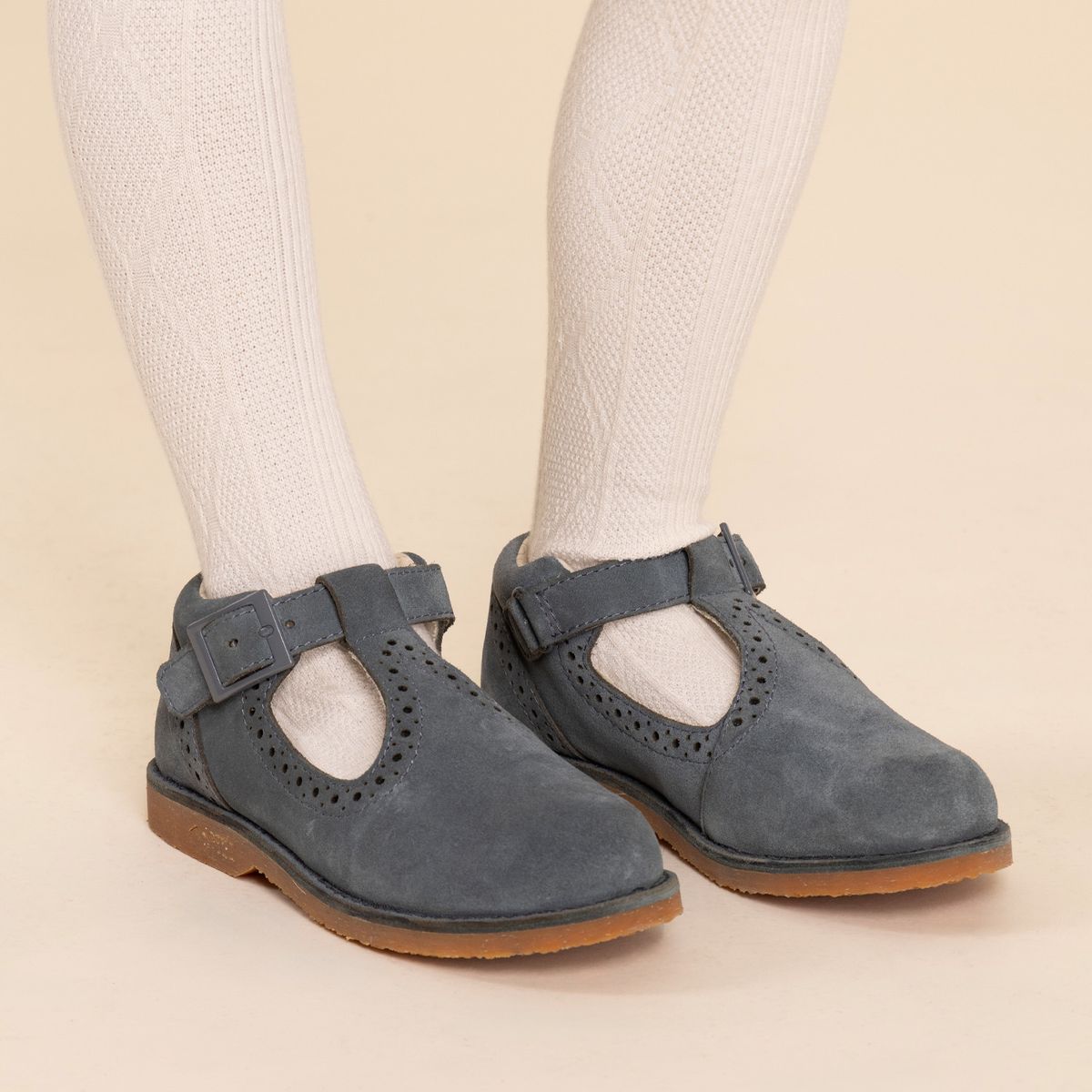 HUSH PUPPIES - Guillermina Cuero Niña Dominga Azul HUSH PUPPIES