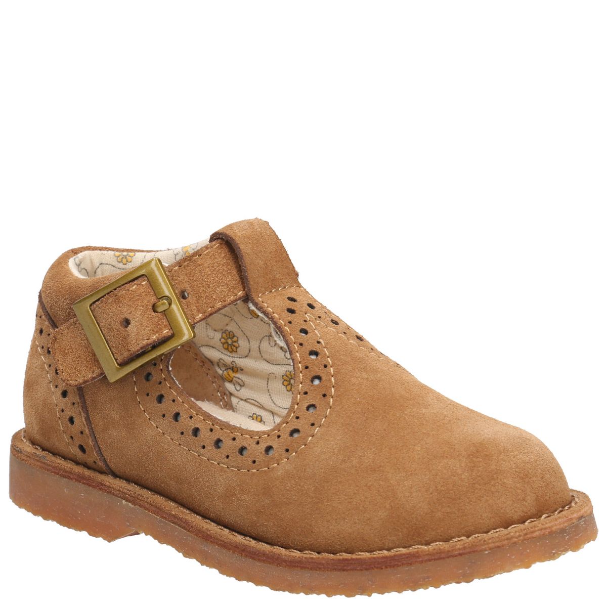 HUSH PUPPIES - Guillermina Cuero Niña Dominga Café HUSH PUPPIES