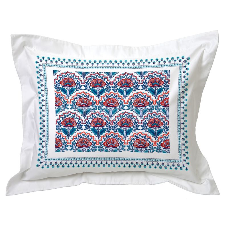 TUYO PRINT - Funda de Almohada - Folk Azúl - Tuyo Print
