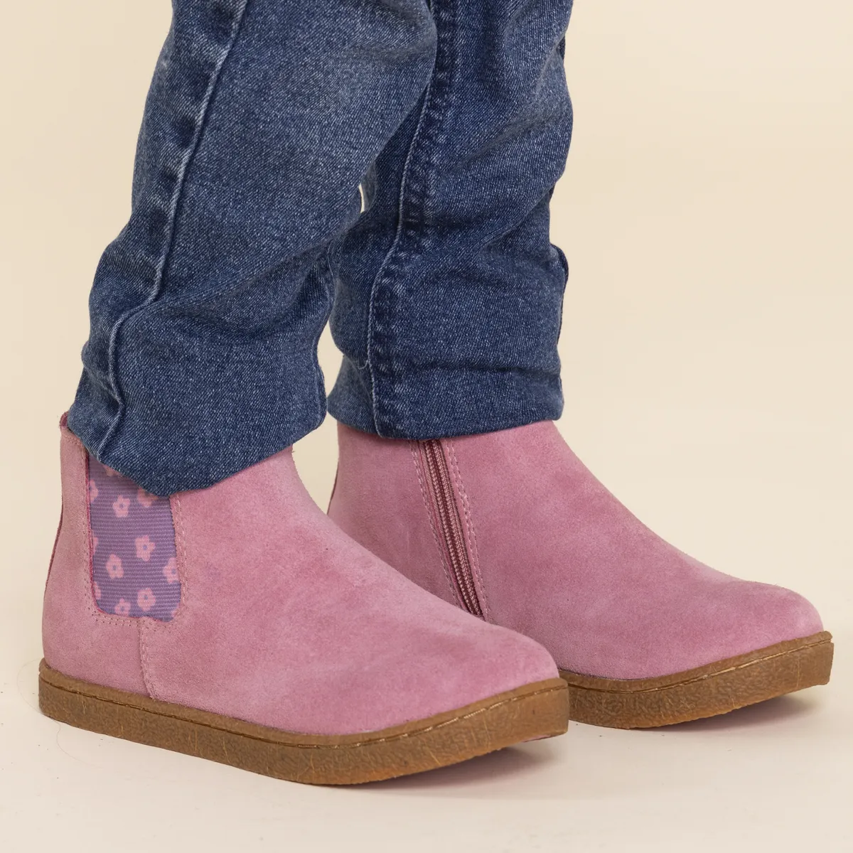 HUSH PUPPIES - Botín Cuero Niña Piombino Rosado HUSH PUPPIES