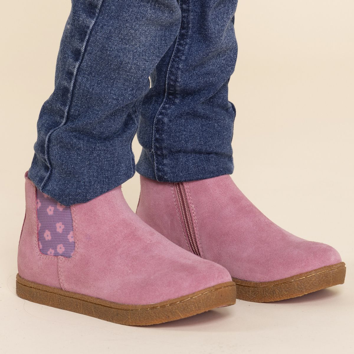 HUSH PUPPIES - Botín Cuero Niña Piombino Rosado HUSH PUPPIES