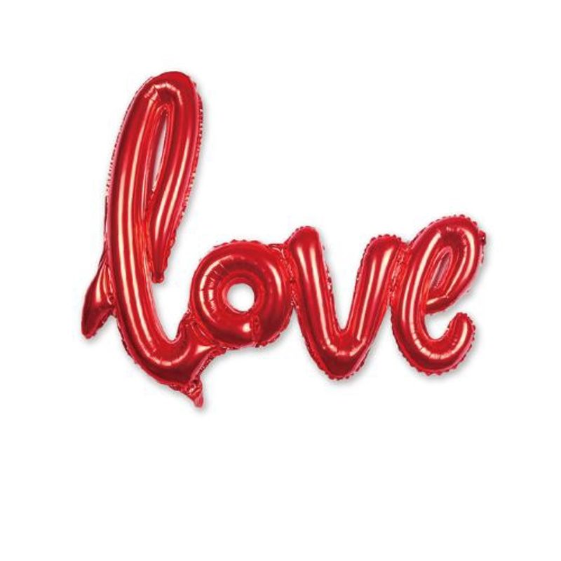 GENERICO - Globo Latex Letras Love Color Rojo 70X104 Cm