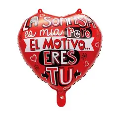 GENERICO - Globo La Sonrisa Es Mia Pero El Motivo Eres Tu 45X45 Cm