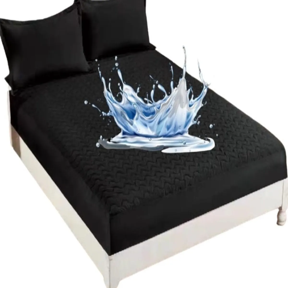 GENERICO - CUBRE COLCHÓN IMPERMEABLE 1 PLAZA Y MEDIA