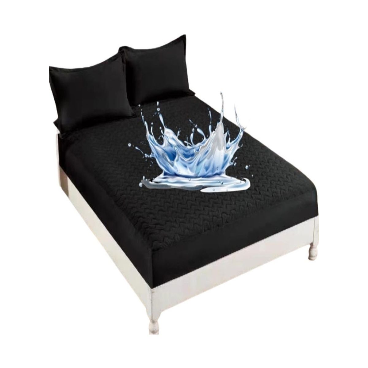 GENERICO - CUBRE COLCHÓN IMPERMEABLE 1 PLAZA Y MEDIA