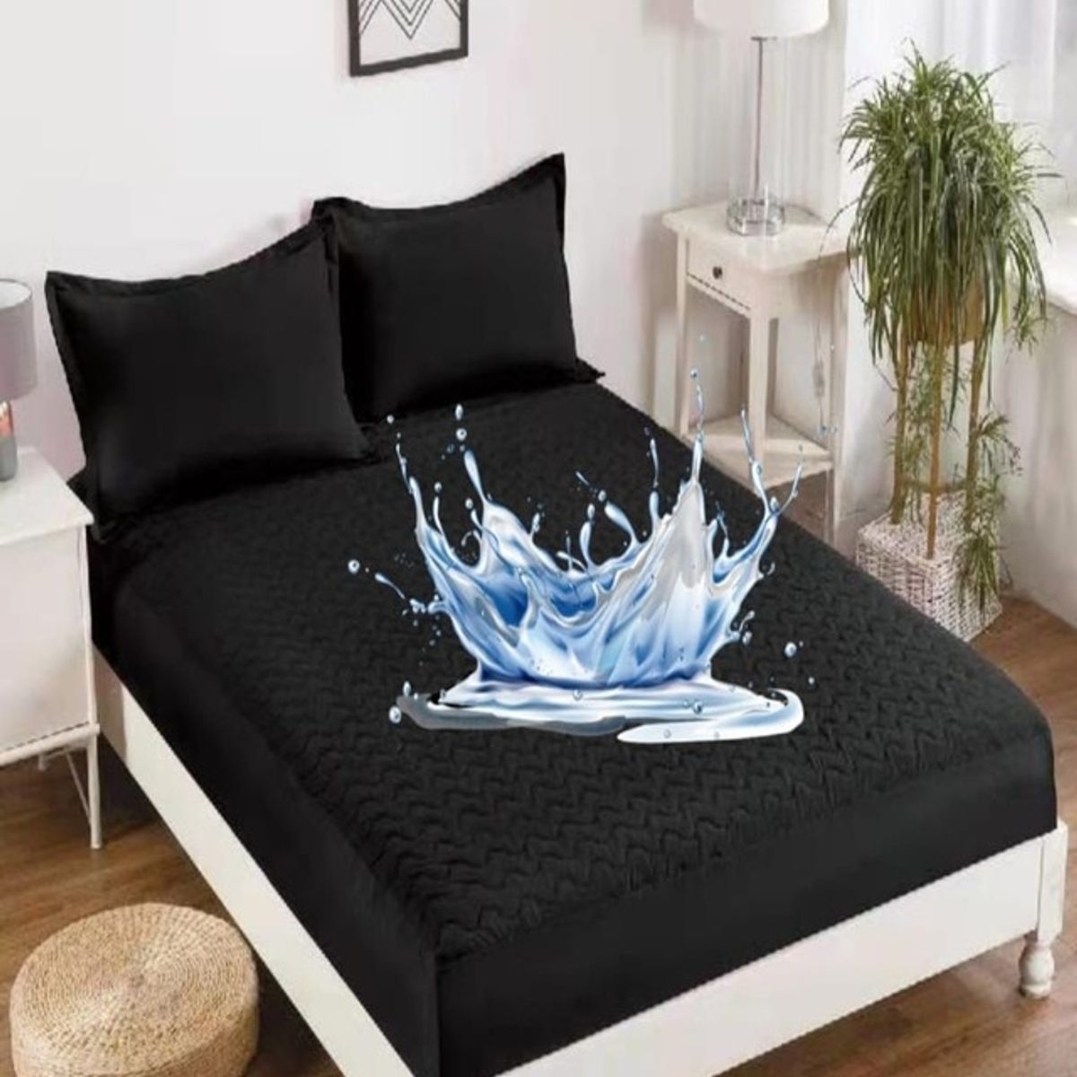 GENERICO - CUBRE COLCHÓN IMPERMEABLE 1 PLAZA Y MEDIA