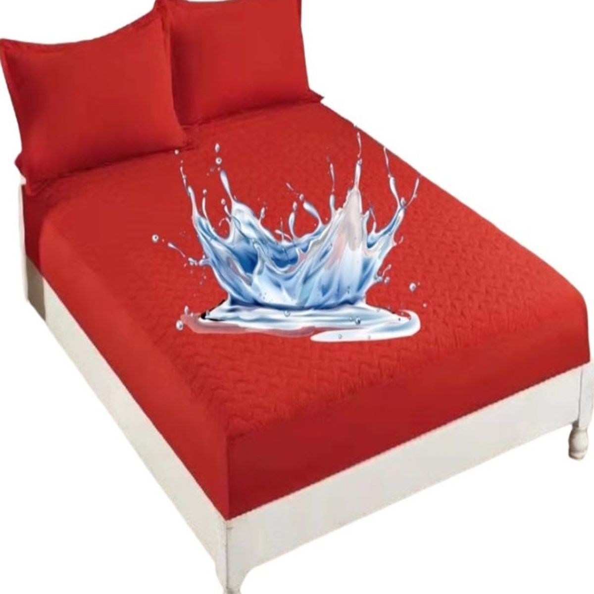 GENERICO - CUBRE COLCHÓN IMPERMEABLE 1 PLAZA