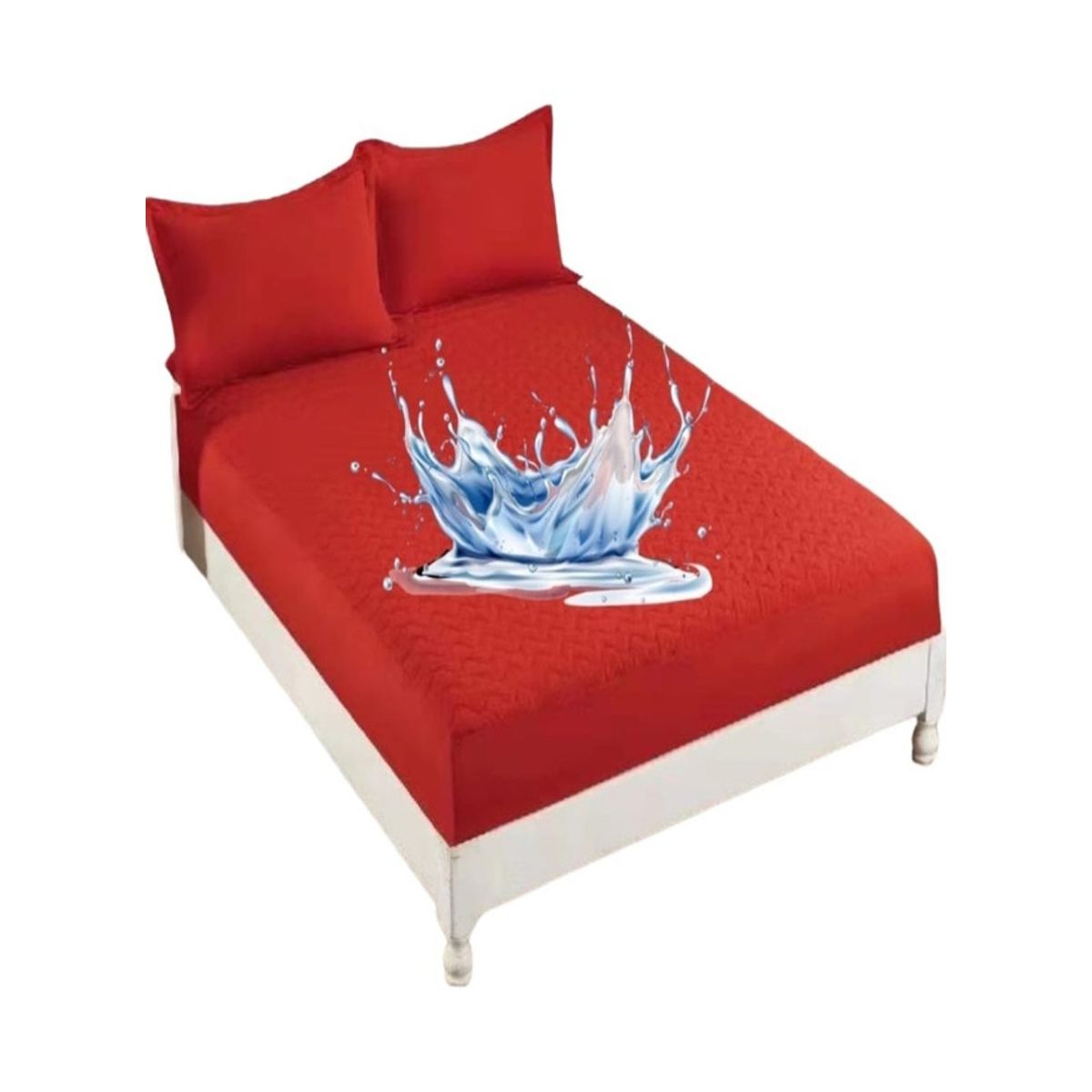 GENERICO - CUBRE COLCHÓN IMPERMEABLE 1 PLAZA