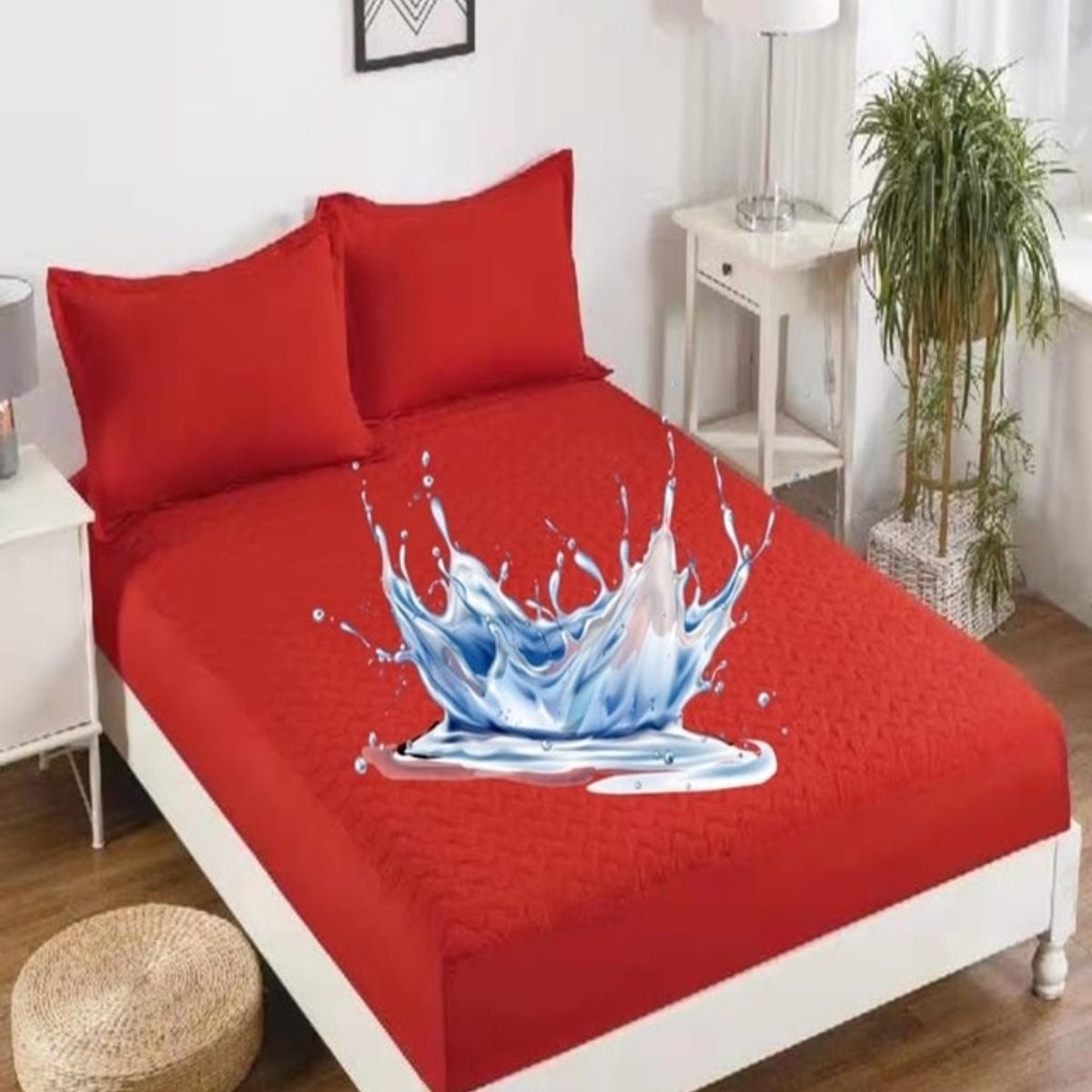 GENERICO - CUBRE COLCHÓN IMPERMEABLE 1 PLAZA