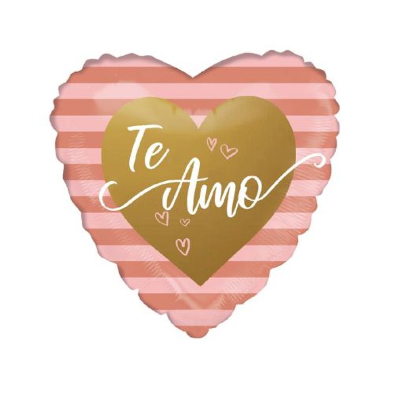 GENERICO - Globo Latex San Valentin Te amo Colores 45X45 Cm