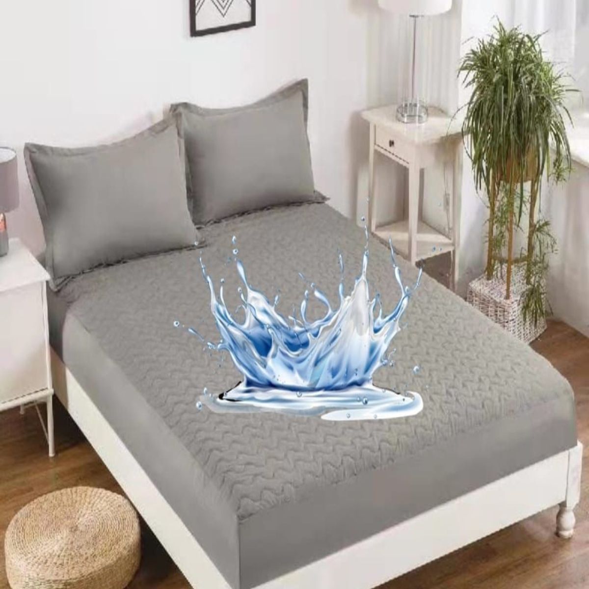 GENERICO - CUBRE COLCHÓN IMPERMEABLE 1 PLAZA